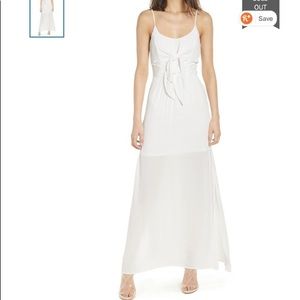 WAYF • Tie Front Maxi Dress